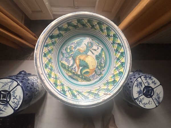 Lebrillo andaluz decorativo (cerámica vidriada)